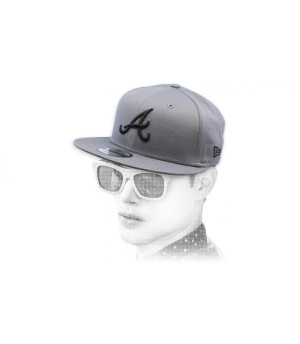 snapback A gris League Ess Atlanta 9Fifty gray black